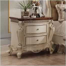 26903 Acme Furniture Picardy - Antique Pearl/cherry Oak Bedroom Furniture Nightstand