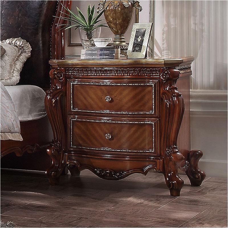 27843 Acme Furniture Picardy - Cherry Oak Bedroom Furniture Nightstand