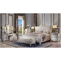 27877ek-hb Acme Furniture Eastern King Bed - Antique Pearl