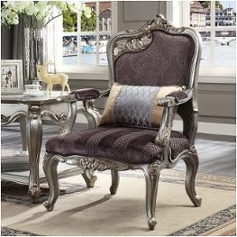 53466 Acme Furniture Picardy - Antique Platinum Living Room Furniture Living Room Chair