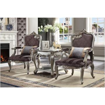 53467 Acme Furniture Picardy - Antique Platinum Living Room Furniture Living Room Chair