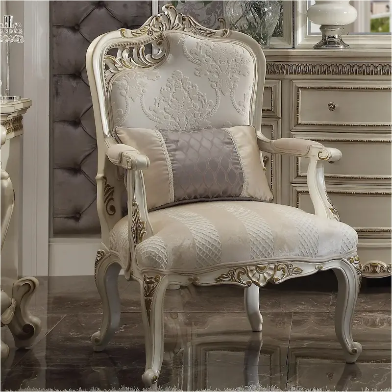 56883 Acme Furniture Picardy - Antique Pearl Living Room Furniture Living Room Chair