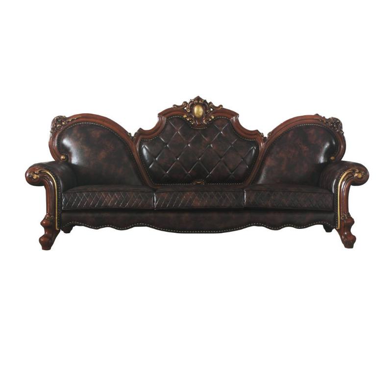 58220 Acme Furniture Oversized Sofa - Cherry Oak