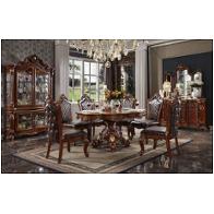 68225t Acme Furniture 62in Round Dining Table - Cherry Oak