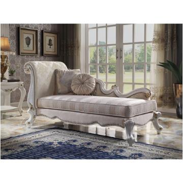 96910 Acme Furniture Picardy - Antique Pearl Living Room Furniture Chaise
