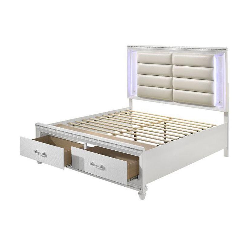 28740q-hb Acme Furniture Sadie - White Bedroom Furniture Bed