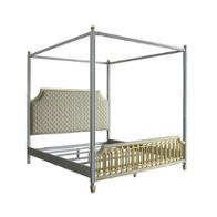 28860q-hb Acme Furniture House Marchese - Pearl Gray Bedroom Furniture Bed