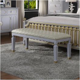 28867 Acme Furniture House Marchese - Pearl Gray Bedroom Furniture Benche
