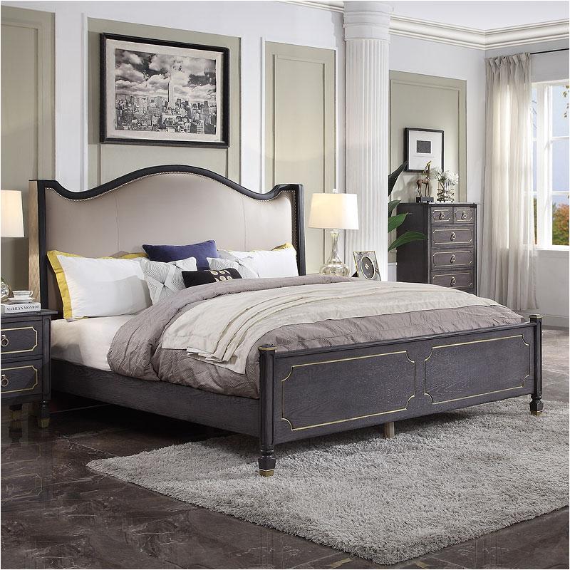 28897ek-hb Acme Furniture House Marchese - Tobacco Bedroom Furniture Bed