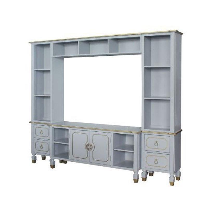 91990lp Acme Furniture House Marchese - Pearl Gray Home Entertainment Furniture Entertainment Center