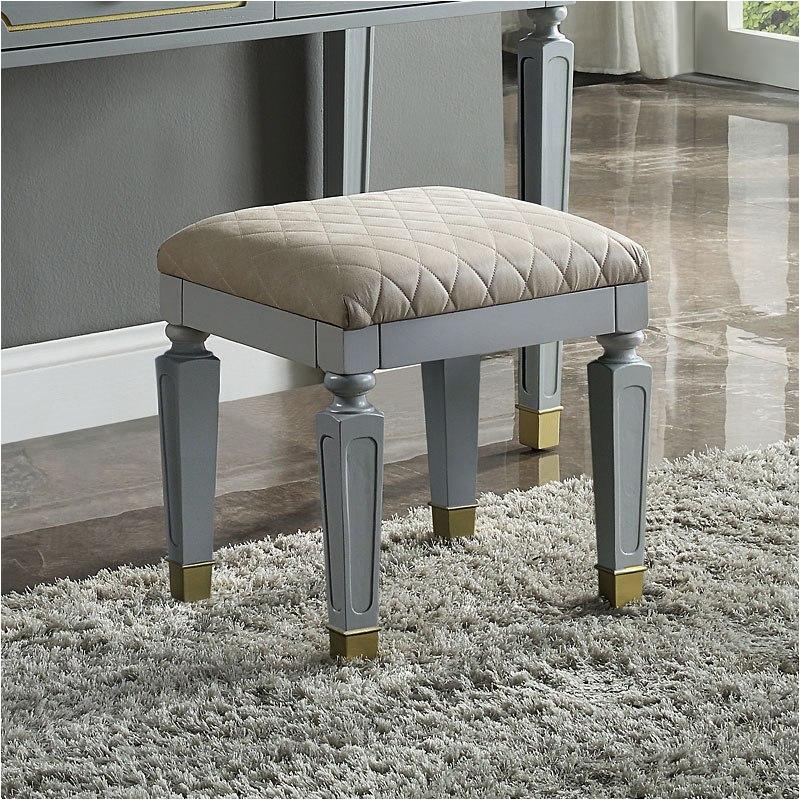 96860 Acme Furniture Stool - Pearl Gray