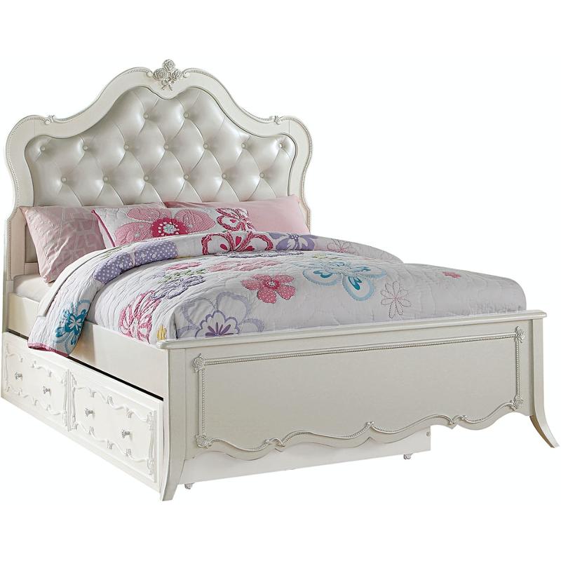 30505t-hb Acme Furniture Edalene - Pearl White Bedroom Furniture Bed