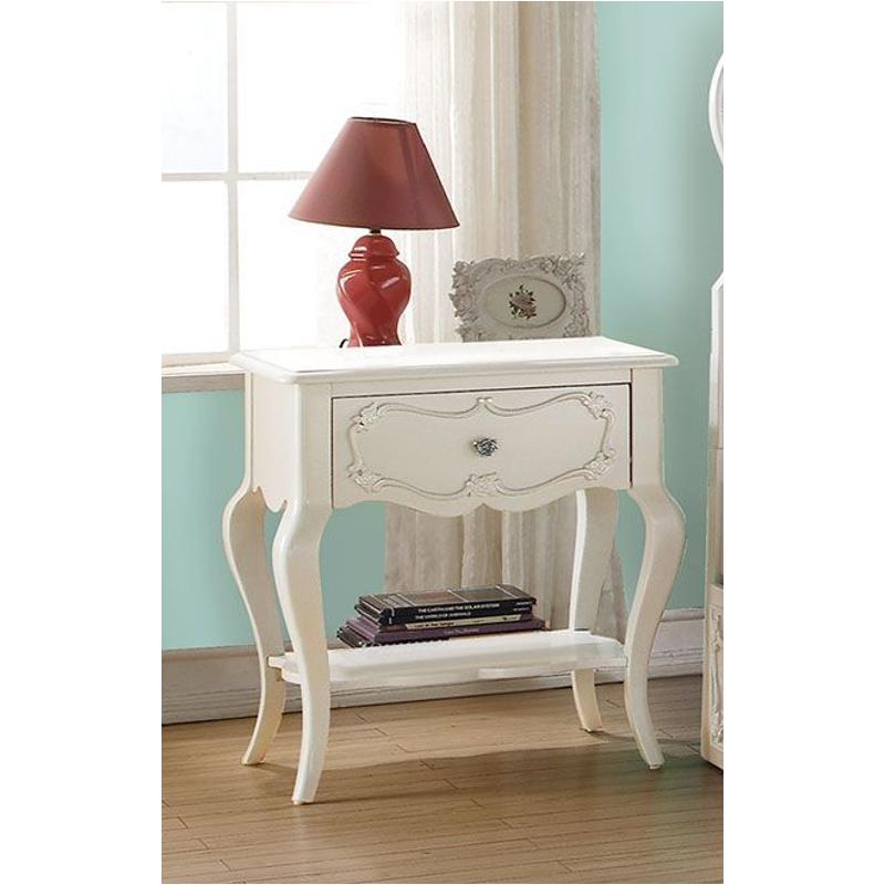 30509 Acme Furniture Edalene - Pearl White Bedroom Furniture Nightstand