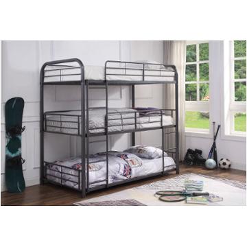 38095-1 Acme Furniture Cairo - Gunmetal Bedroom Furniture Bed