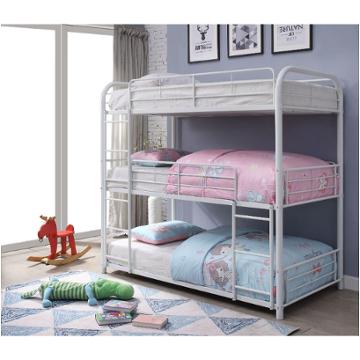 38110-1 Acme Furniture Cairo - White Bedroom Furniture Bed