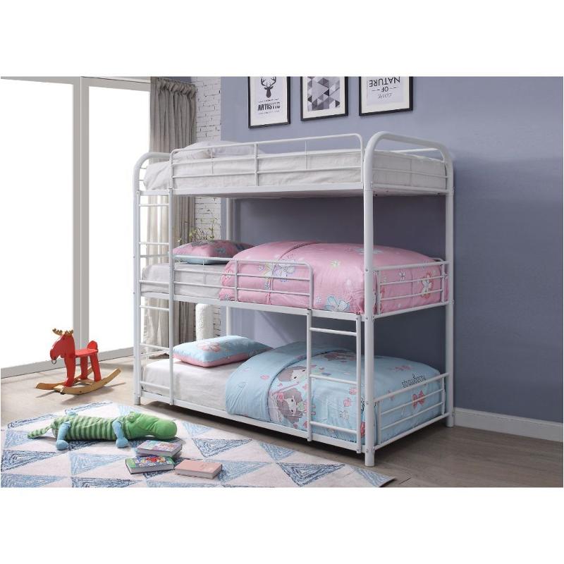 38115-1 Acme Furniture Cairo - White Bedroom Furniture Bed