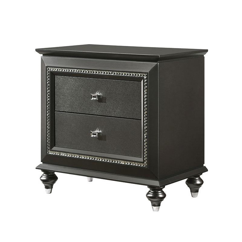 27283 Acme Furniture Kaitlyn - Metallic Gray Bedroom Furniture Nightstand