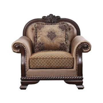 58267 Acme Furniture Chateau De Ville - Espresso Living Room Furniture Living Room Chair