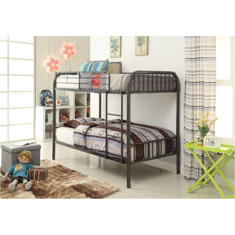 37535 Acme Furniture Bristol - Gunmetal Bedroom Furniture Bed