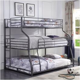 37450-1 Acme Furniture Caius Ii - Gunmetal Bedroom Furniture Bed