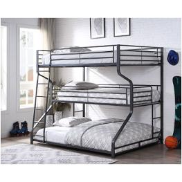 37795-1 Acme Furniture Caius Ii - Gunmetal Bedroom Furniture Bed
