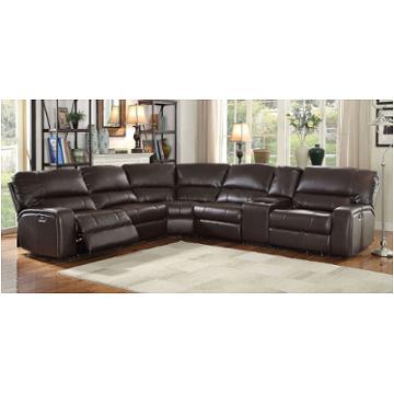 54155lch Acme Furniture Saul - Espresso Living Room Furniture Sectional