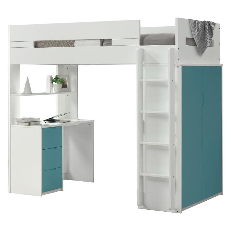 38045hf Acme Furniture Nerice - Blue Bedroom Furniture Bed