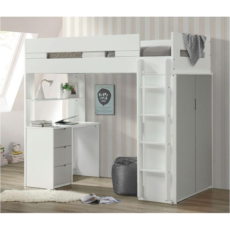 38050hf Acme Furniture Nerice - Gray Bedroom Furniture Bed