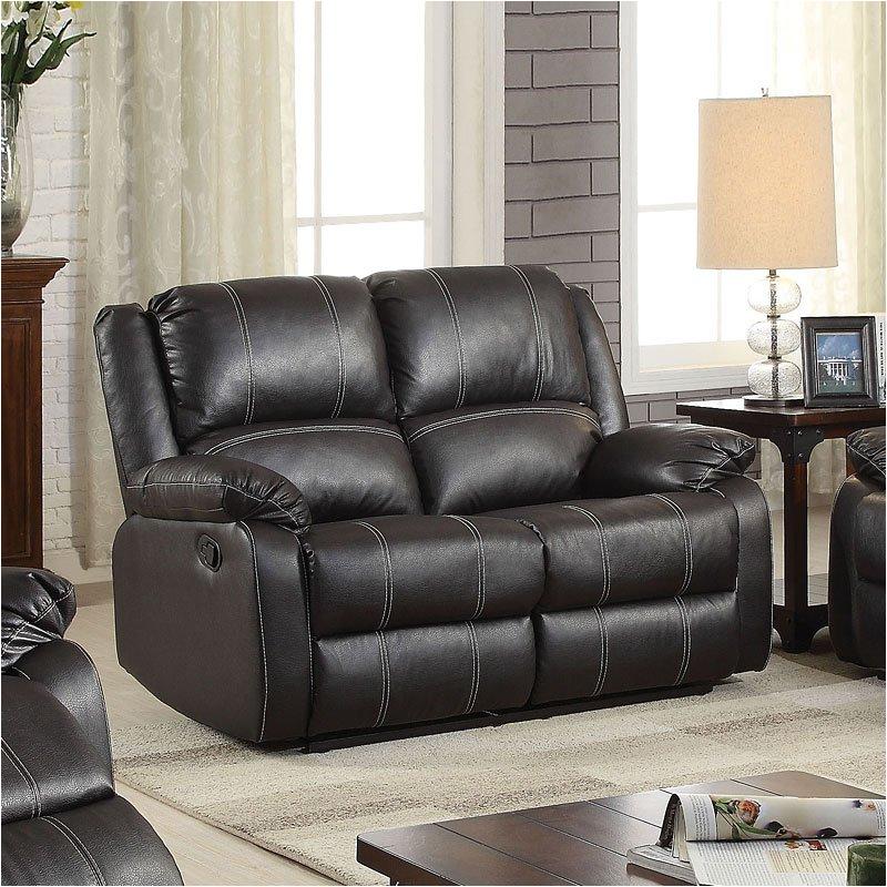 52286 Acme Furniture Zuriel - Black Living Room Furniture Loveseat