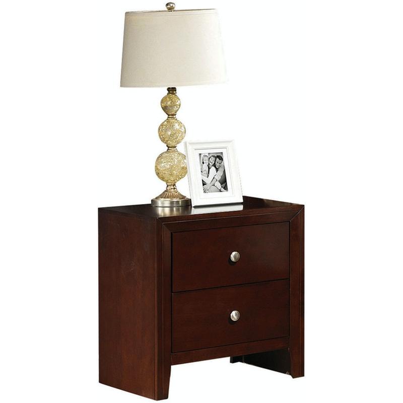 20403 Acme Furniture Ilana - Brown Cherry Bedroom Furniture Nightstand