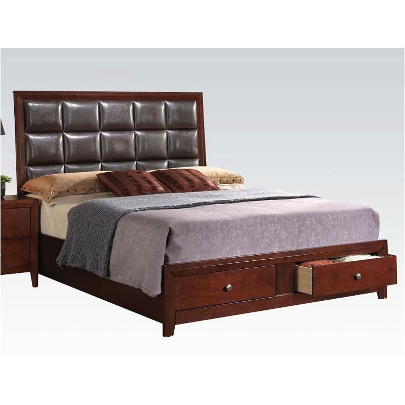 24590q-hf Acme Furniture Ilana - Brown Cherry Bedroom Furniture Bed