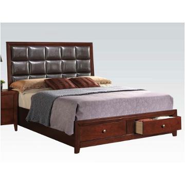 24590q-hf Acme Furniture Ilana - Brown Cherry Bedroom Furniture Bed