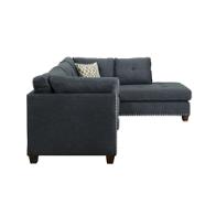54365sof Acme Furniture Blue Left Facing Sectional Sofa 54365sof Acme Furniture Blue Left Facing Sectional Sofa