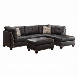 54405sof Acme Furniture Laurissa - Brown Living Room Furniture Sectional