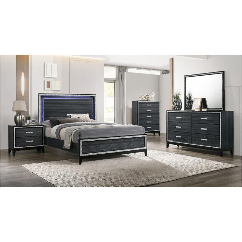 28430q-hf Acme Furniture Haiden - Black Bedroom Furniture Bed