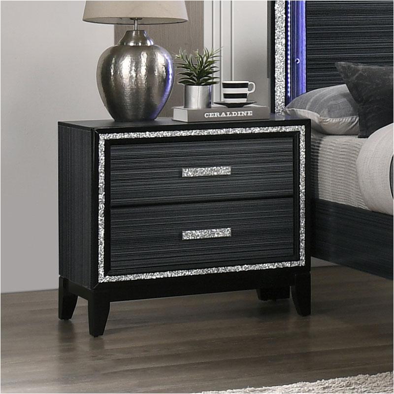 28433 Acme Furniture Haiden - Black Bedroom Furniture Nightstand