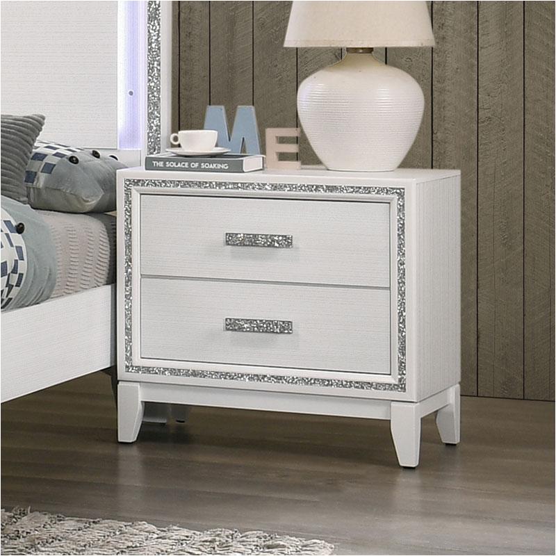 28453 Acme Furniture Haiden - White Bedroom Furniture Nightstand