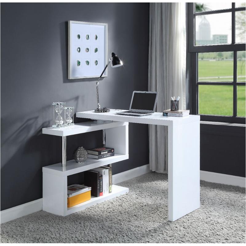 Of00155 Acme Furniture Buck Ii - White Home Office Furniture Desk