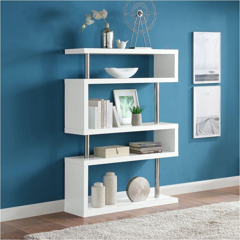 Of00273 Acme Furniture Buck Ii - White Home Office Furniture Bookcase