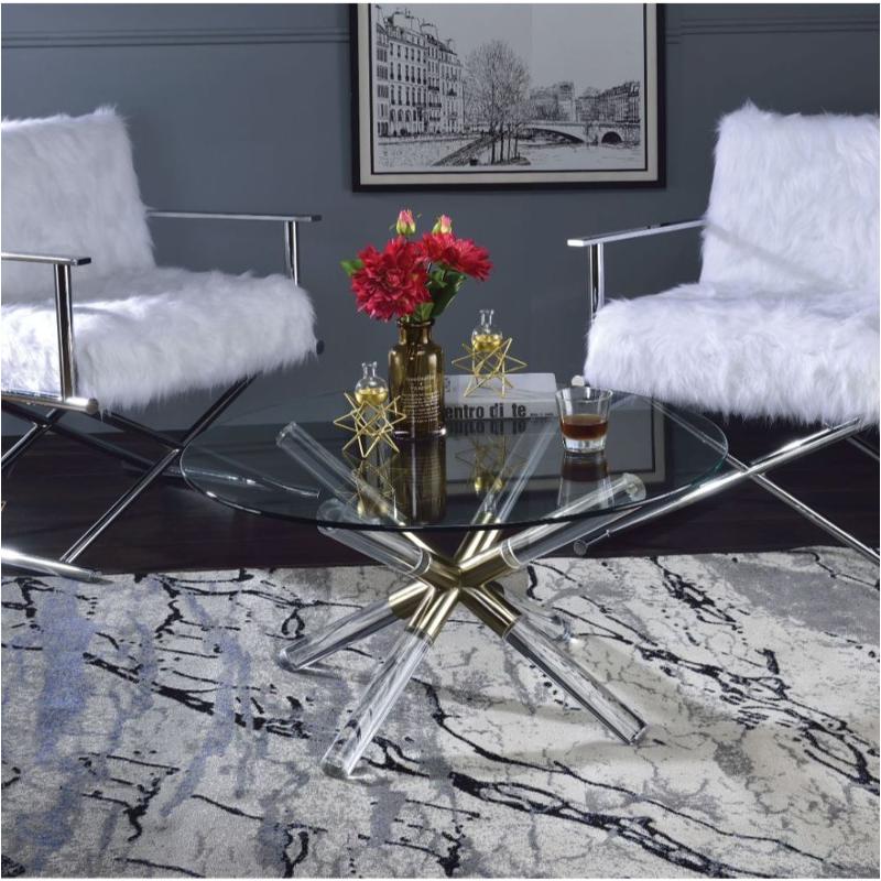 81026gl Acme Furniture Kalani Living Room Furniture Cocktail Table