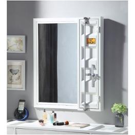 35908 Acme Furniture Cargo - White Bedroom Furniture Mirror