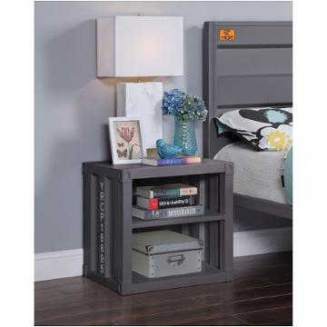 35922 Acme Furniture Cargo - Gunmetal Bedroom Furniture Nightstand