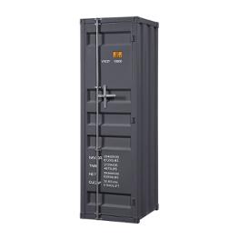 35926 Acme Furniture Cargo - Gunmetal Bedroom Furniture Armoire