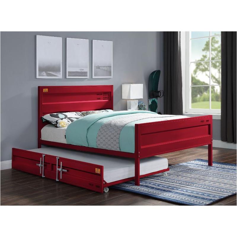 35945f Acme Furniture Cargo - Red Bedroom Furniture Bed