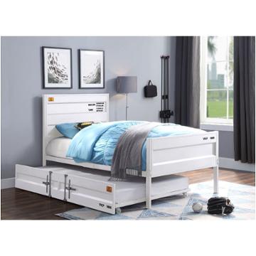 37882 Acme Furniture Cargo - White Bedroom Furniture Bed