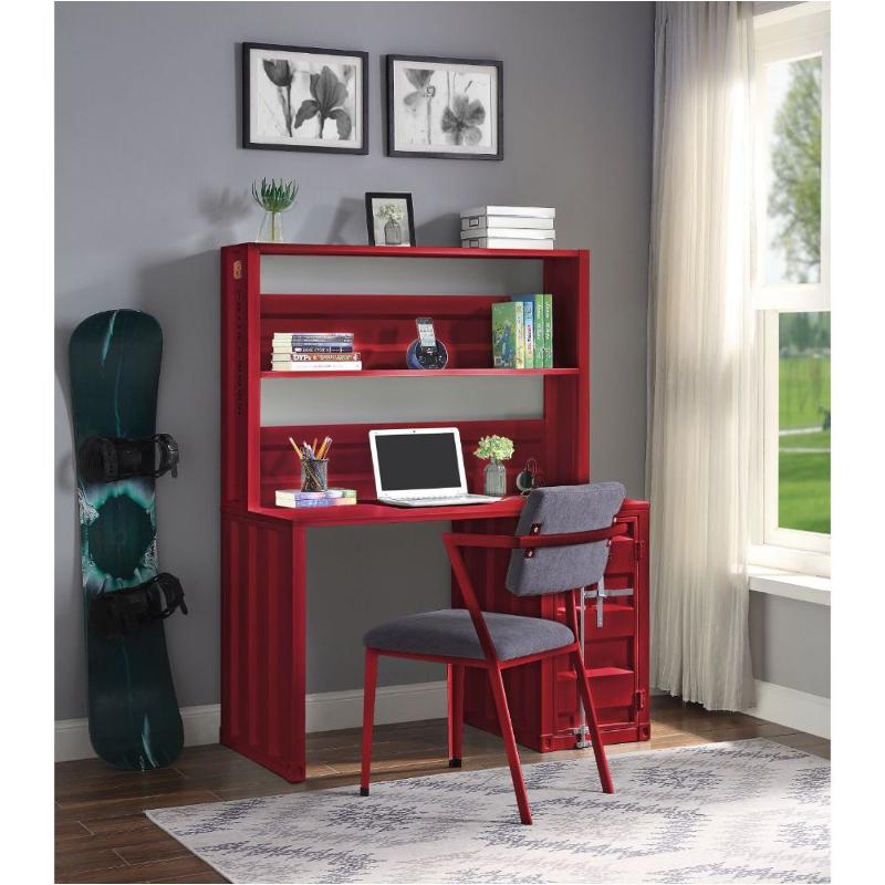 37917 Acme Furniture Cargo - Red Bedroom Furniture Desk