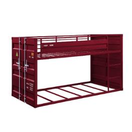 38280hb Acme Furniture Cargo - Red Bedroom Furniture Bed
