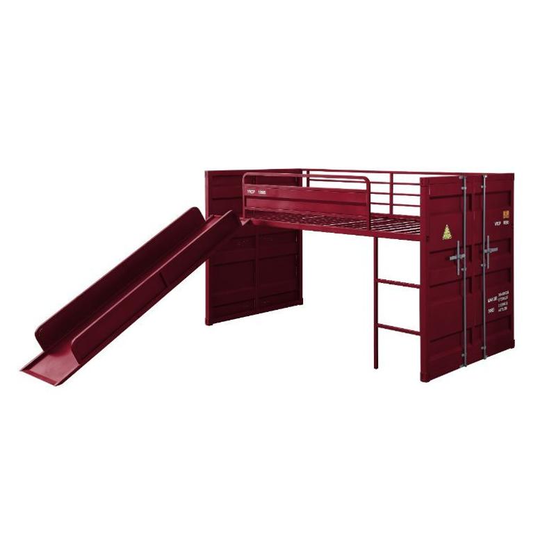 38300hb Acme Furniture Cargo - Red Bedroom Furniture Bed