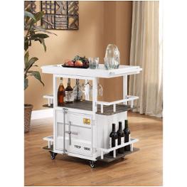 77889 Acme Furniture Cargo - White Dining Room Furniture Cart