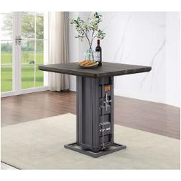 77905t Acme Furniture Cargo - Gunmetal Dining Room Furniture Counter Height Table